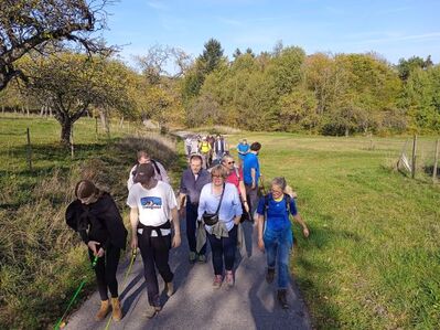 Wandergruppe mit Bernhard Drixler